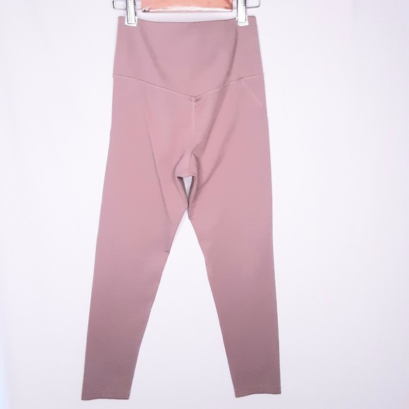 Girlfriend Collective Leggings Mauve Pink  Small XSmall Compressive High Rise - Picture 4 of 6